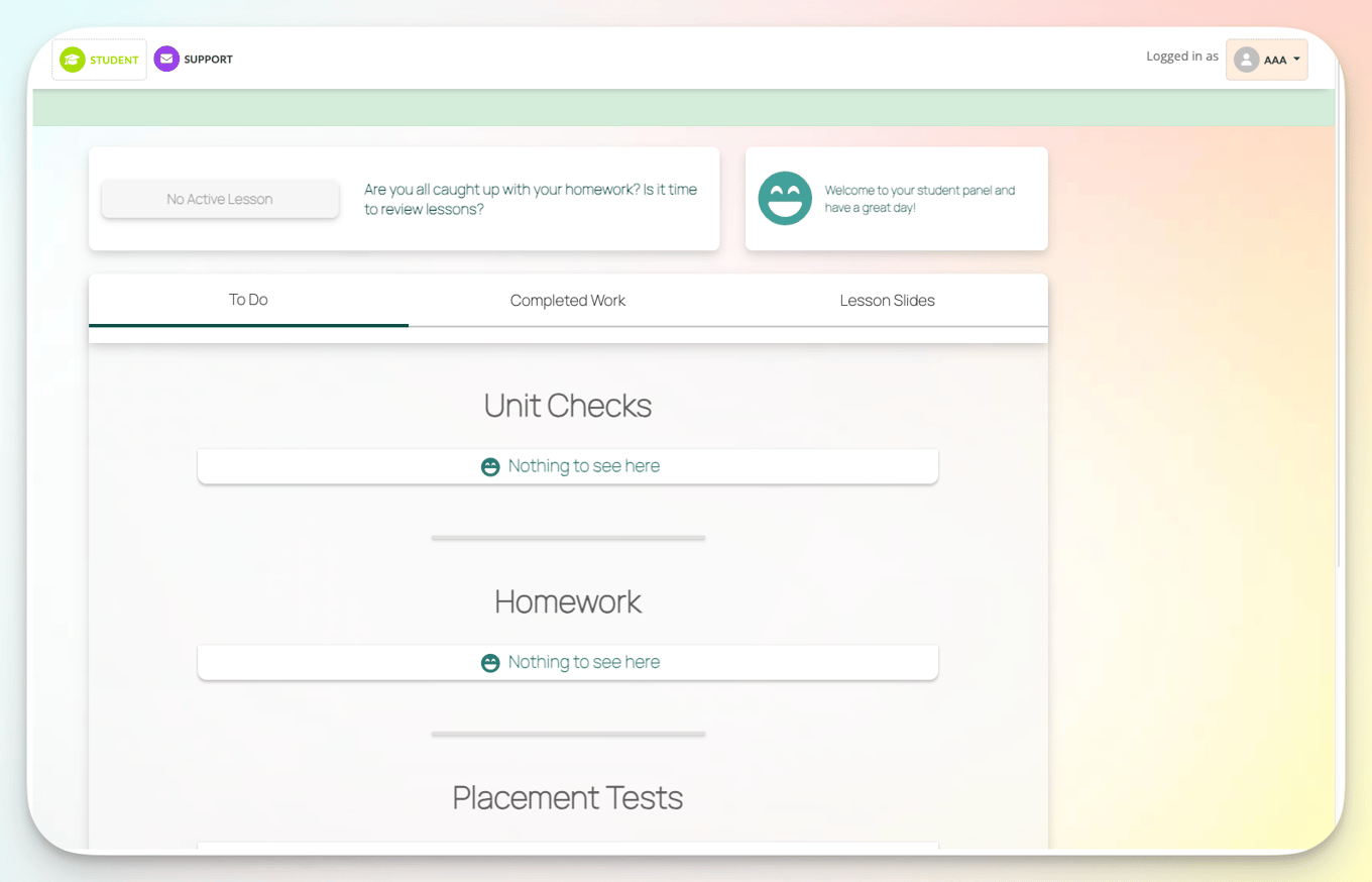 Algorithm For Student Log In How can I log in as a student or a teacher?