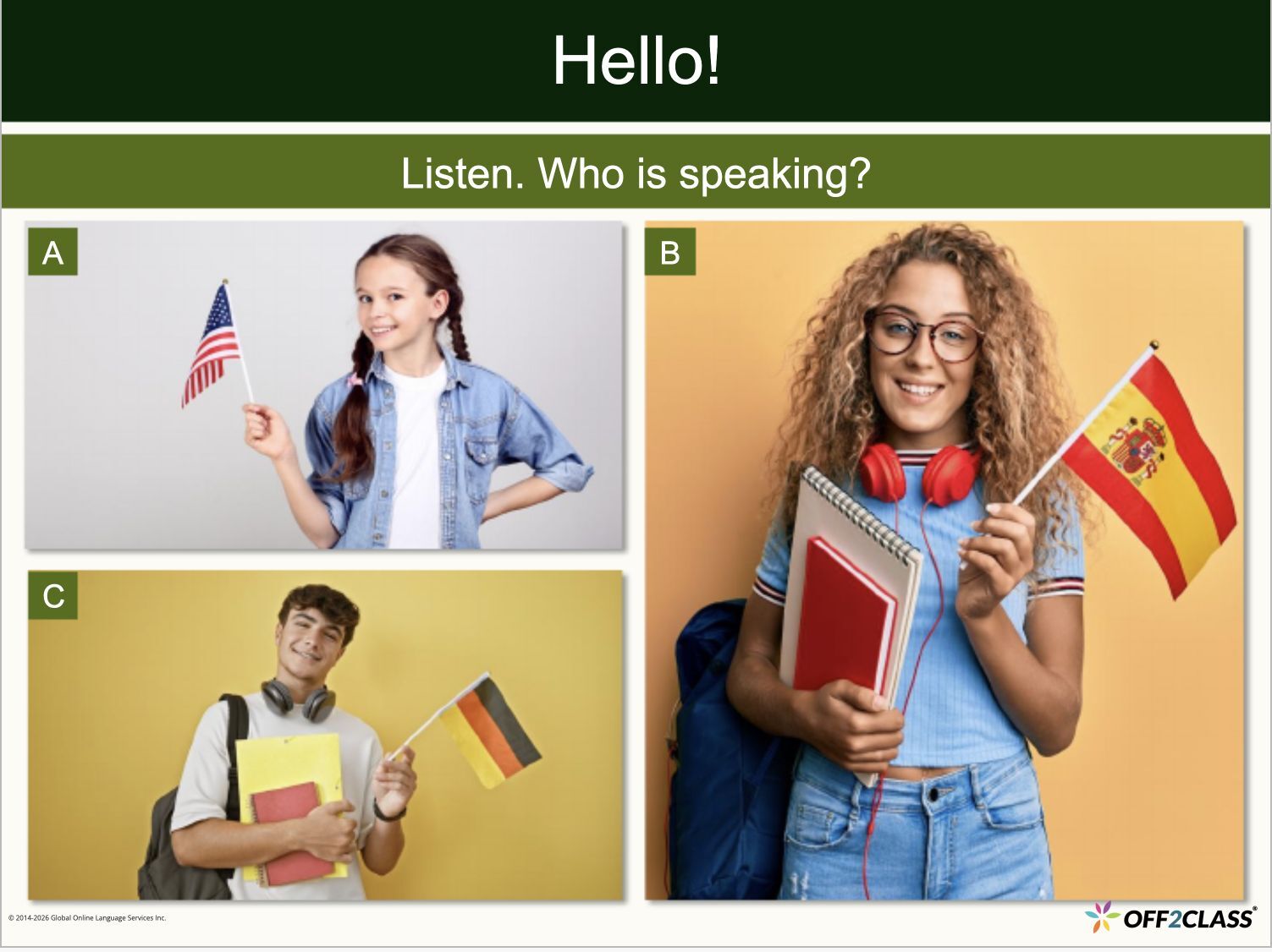 Step-by-Step Curriculum for Schools: Beginner: Unit 1, Lesson 1 — Let’s start, Slide 2 of 21.