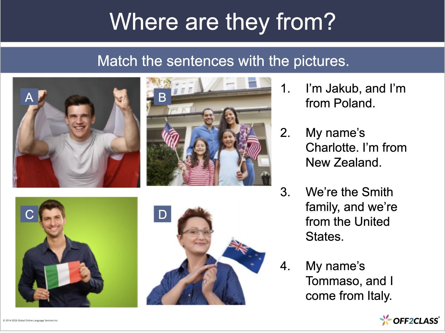 Step-by-Step Curriculum for Schools: Upper Beginner: Unit 13, Lesson 1 — All about people, Slide 4 of 27.