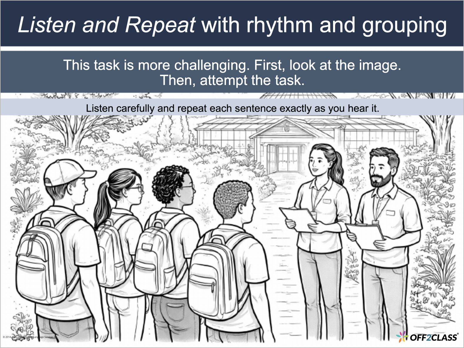 TOEFL Speaking: TOEFL26.S2 — Listen and Repeat [1 of 2], Slide 13 of 15.