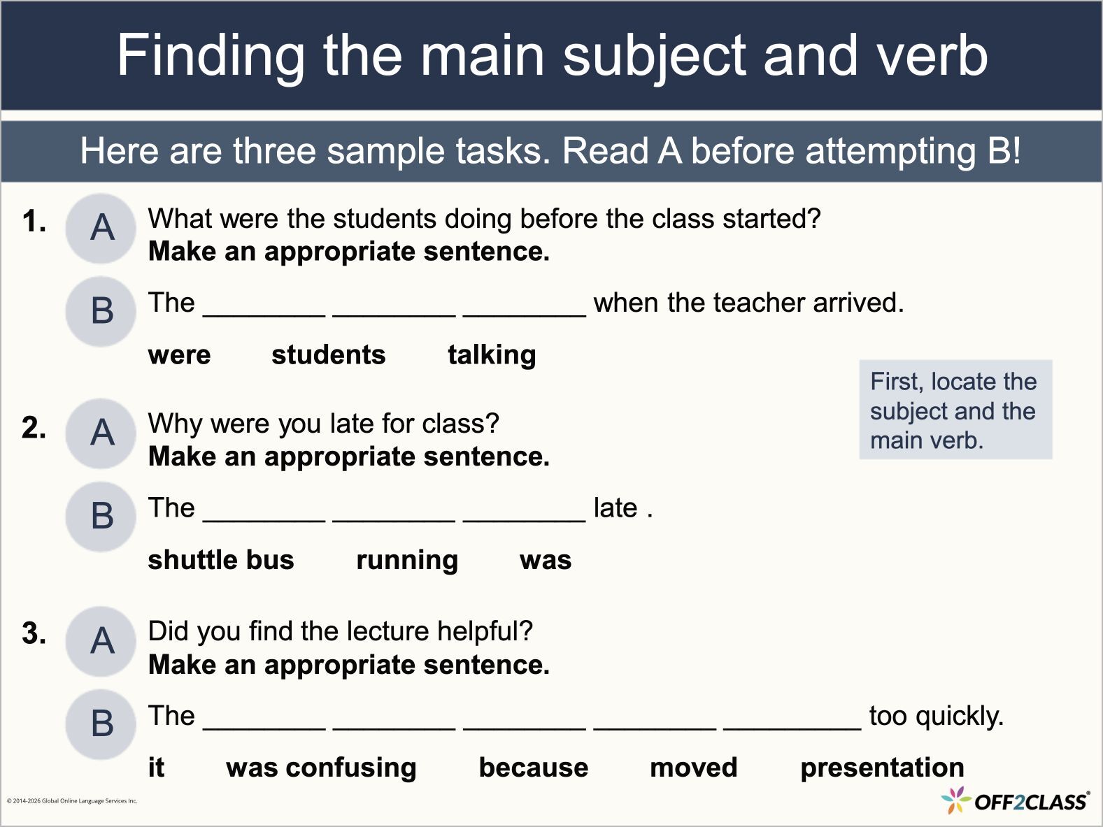 TOEFL Writing: TOEFL26.W2 — Build a Sentence, Slide 5 of 15.