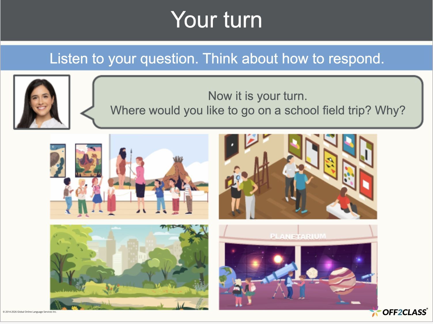 WIDA ACCESS: Speaking: Lesson 1 — Introduction to Speaking, Slide 10 of 50.